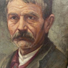 Classic Portrait Oil Painting „Older Man“ Handcrafted French Artwork