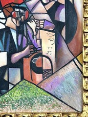 Albert Gleizes (Handmade) Oil On Canvas Signed & Stamped Framed