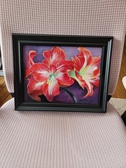 Art Original Oil Painting by International Artist Eliane Ambrose 15×12 Gorgeous