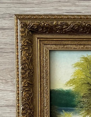 Antique oil painting original