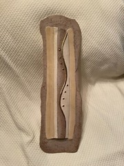 wall sculptue artist 1980s 21 1/2 x7