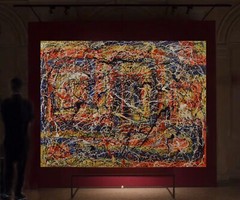 Jackson Pollock style canvas￼￼￼ Painting 81” X 62” XL (6ft. 9in.)Abstract,Modern