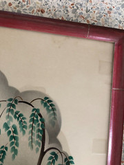 1940s-50s Airbrush Painting Benjamin Harris Tiki Tropical Hawaiian Mid Century