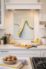 Banana Painting Kitchen Decor Food Art Contemporary Still Life 24×30