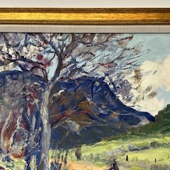 FLOYD CHANDLER PAINTING MISSION VALLEY CALIFORNIA REGIONALISM HISTORIC SAN DIEGO