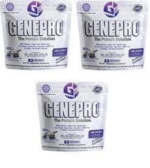 3 PACK Genepro Collagen Unflavored Protein Powder 30 Servings EXP 2027
