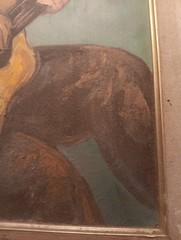 1960’s Oil Painting Signed FISHER As Is