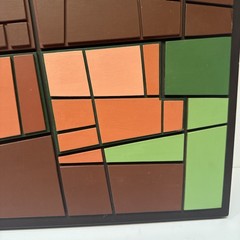 Vintage Abstract Sculpture Painting Cubist Cubism Modernism Mystery Art Op