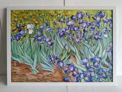 Irises Vincent Van Gogh’s handpainted copy oil painting 19.7×27.5 in