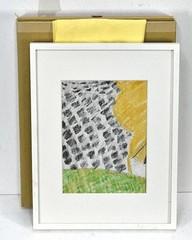 Samiro Yunoki “ Izu House “ Pastel Pencil Painting Size H 15.5 x W 11.8 in