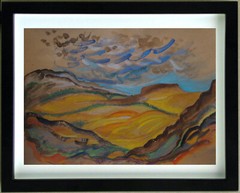 Gouache Landscape Fauvist By Bertrand Marie-Thérèse Known As Mité (K)