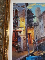 Viktor Shvaiko Giclee H/E on Canvas (Last Light in Venice) L/E #87/200 Beautiful