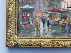 Francois Gerome Painting Impressionism France French Street Scene Listed Artist