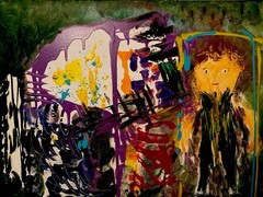 Original Signed acrylic Painting on Canvas