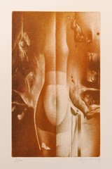 Special Virtues – Etching & Mezzotint by Peter Augustovič (1990s)