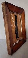 Antique English 19th C. Georgian Victorian Silhouette Portrait c.1835 Folk Art