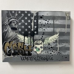 Graffiti US Flag Original Painting Graffiti Art Street Art Tattoo Art America
