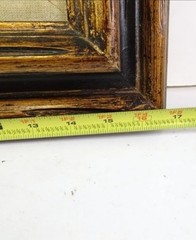 Vintage S. Hills Original Landscape Oil Painting Framed & Signed 17″ x 15″