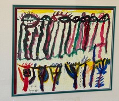 Flo Bernstein Florence Listed Kansas City Artist Art Watercolor Painting Mcm Vtg