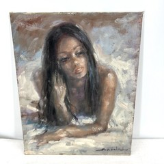 Original Artwork Study 8”x10” Oil On Canvas Panel Pondering Tadeusz Seidel