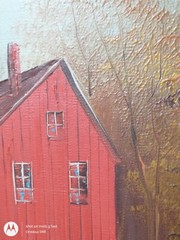 Old Grist Mill by C. Marshall Original Oil Painting 32 x 20″ Framed