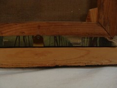 Antique 19C Grist Mill River Landscape O/C Painting