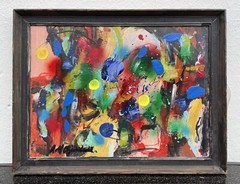 Rolf Gjedsted 1947-2022 Modern Art from Copenhagen Abstract Colorful Composition