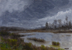 Small Original Landscape Oil Painting 5×7″ on Panel
