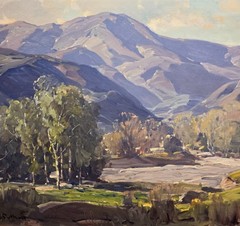 Hanson Duvall Puthuff –Southern California Arroyo Landscape-Original 1930s Oil