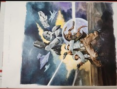 Star Wars RPG Galaxy At War Cover Paintings Original Front & Back