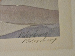 Peter Wong „Painted Desert“ Signed Lithograph Print Southwest Pottery 25×18 COA
