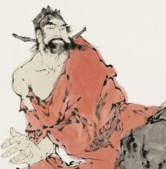 ORIENTAL FINE ART CHINA FAMOUS PAINTING-laozi