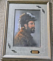 Original Pastel Sherry Gallagher Rocky Western Mountain Man Framed 28×22