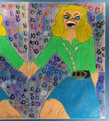 Paul Lewis (Washington DC, active 21st c.) artworks. Signed titled „Me and Me“