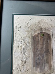 Stunning Vintage „An Abstract Composition“ Mixed Media Painting – Framed