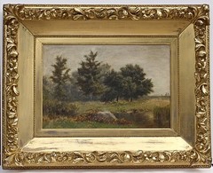 Original Framed Oil On Linen Landscape Painting by Albert Insley (1842-1937)