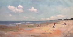 Beach View,Ocean,Original Oil Painting by Jason, 122 x 61 cm