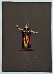 BOON CHUAY BOONCHUAY SIGNED ORIGINAL ASIAN PAINTING DANCING ASIAN DANCE WOMAN