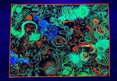 Picture Canvases Art 100×75 UF Artwork Unique Acrylic Hand Painted Art Space