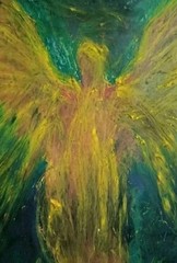 Portrait – Abstract Modern Art – Oil Chalk A4 Paper – Modern Art