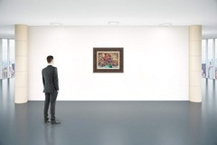 Floral Painting By Alexandre Renoir, Hand Signed And Embellished By The Artist