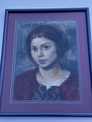 ANTIQUE PORTRAIT PAINTING WOMAN FEMALE MODEL EJNAR EINAR HANSEN FAMOUS LISTED