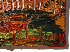 ORIGINAL█OIL PAINTING█IMPRESSIONIST ART█NATURE LANDSCAPE ABSTRACT DECO█POP OCEAN