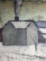 BERTA HANSSON SWEDISH ART VINTAGE MCM MID CENTURY MODERN ANTIQUE OIL PAINTING