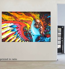 Painting Urban princess modern girl art canvas print large