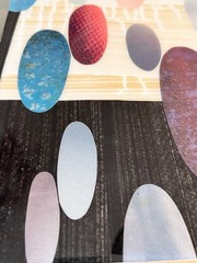 Rex Ray Original Mixed-Media Resin Collage Signed 4/02 #0600 12×16 San Francisco