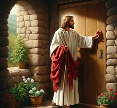 DIY JESUS Knocking at the Door Christian DIY Diamond Painting (40×40 cm)