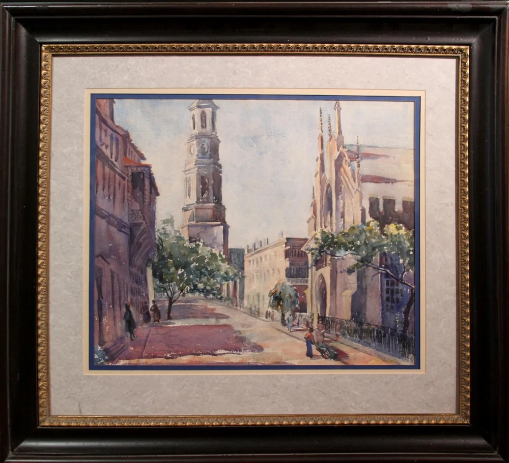Church Street Chalendari Ex: April 1940, watercolor on paper, Stella Henoch