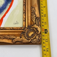 Original Contemporary Figurative Painting Nude Study Gold Ornate Frame