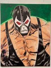 Seasoned Art Bane comic book fan art portrait muscle Batman villian Tom Hardy DC